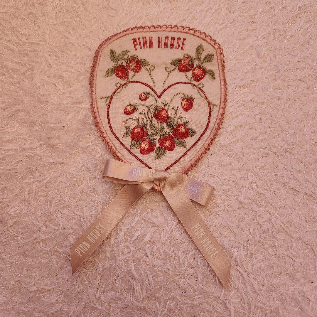 ピンクハウス 苺 リボン ブローチ