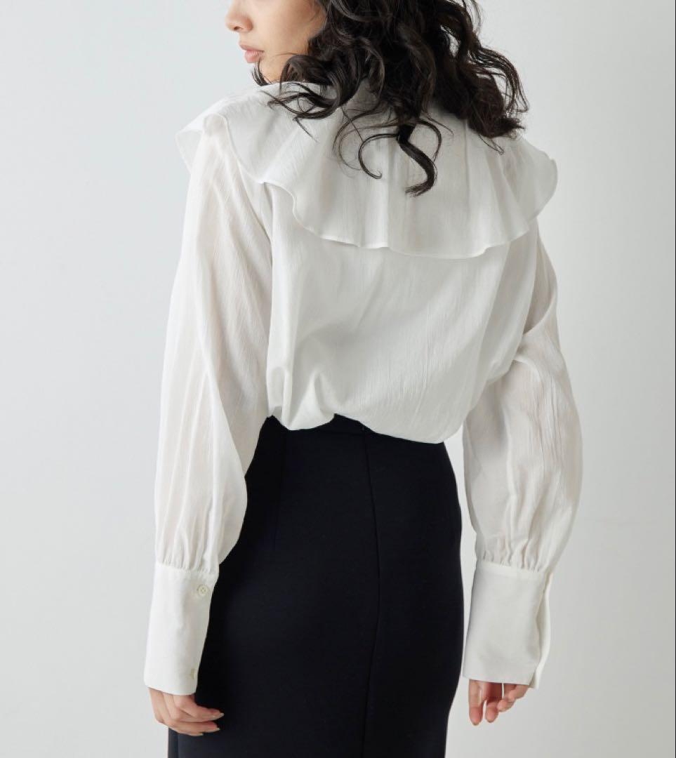 Whim Gazette カスケードフリルブラウス