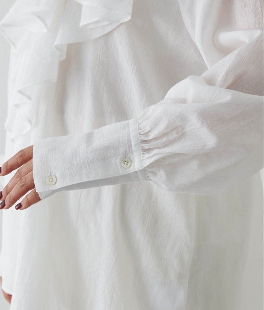 Whim Gazette カスケードフリルブラウス