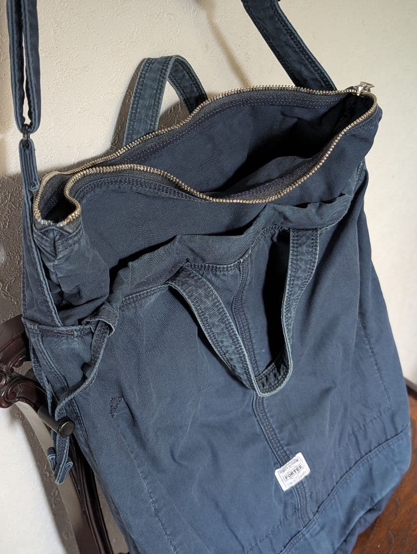 ガレ調《吉田カバンとWolf＆flower》藍染　古布　ミナ　pic　バック