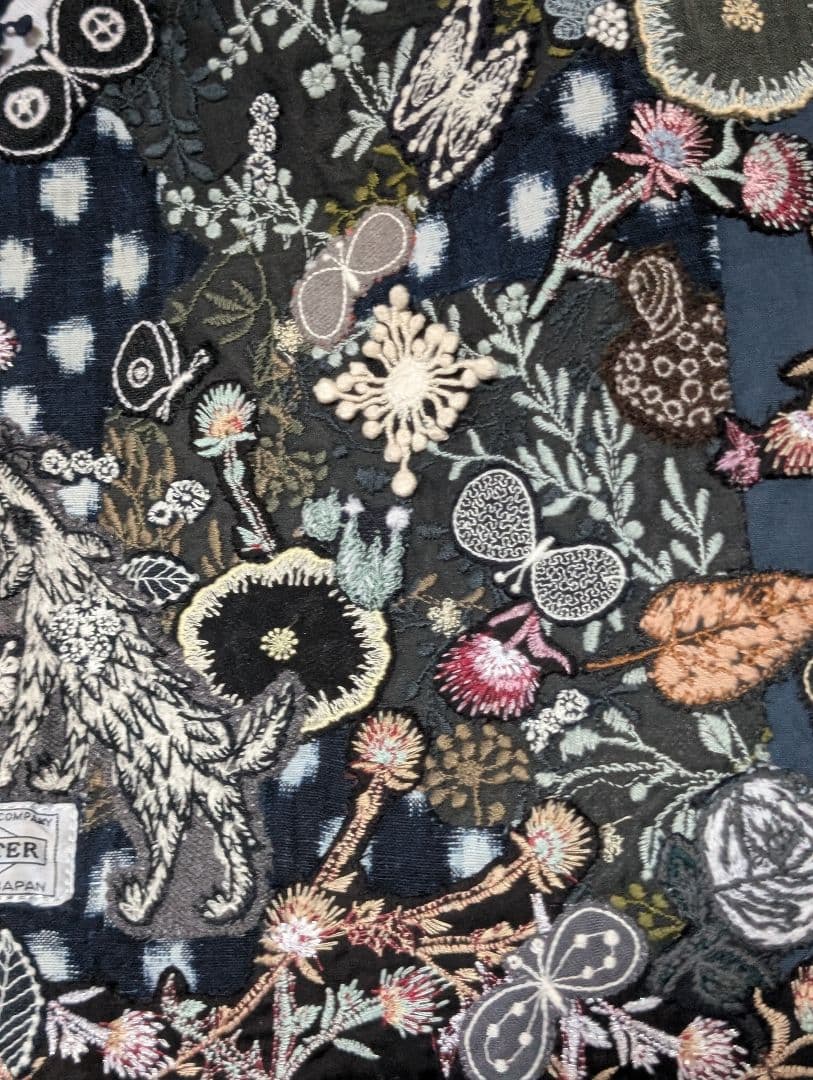 ガレ調《吉田カバンとWolf＆flower》藍染　古布　ミナ　pic　バック