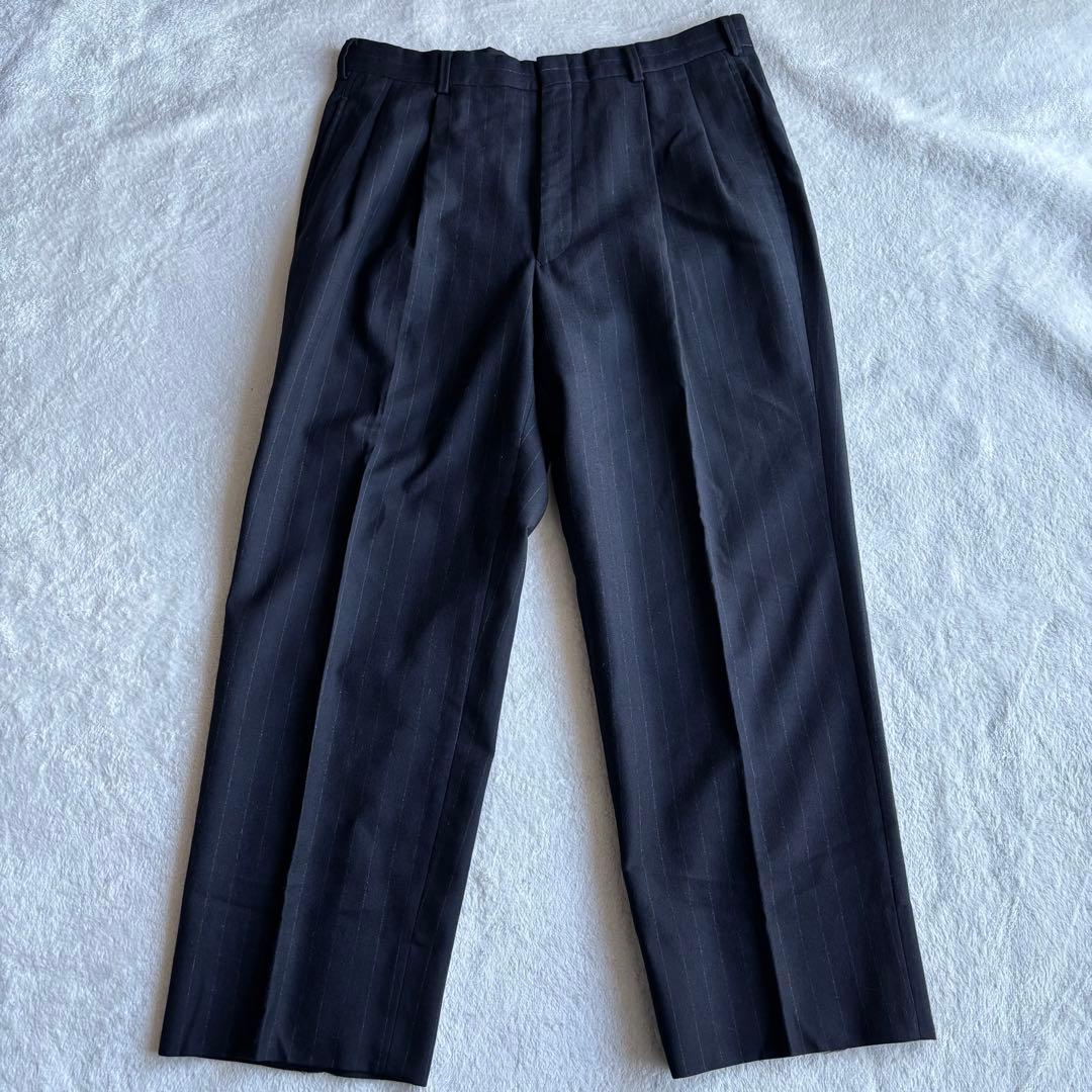 ✨️美品 ブルックスブラザーズ ストライプ スーツ ブラック XL セットアップ