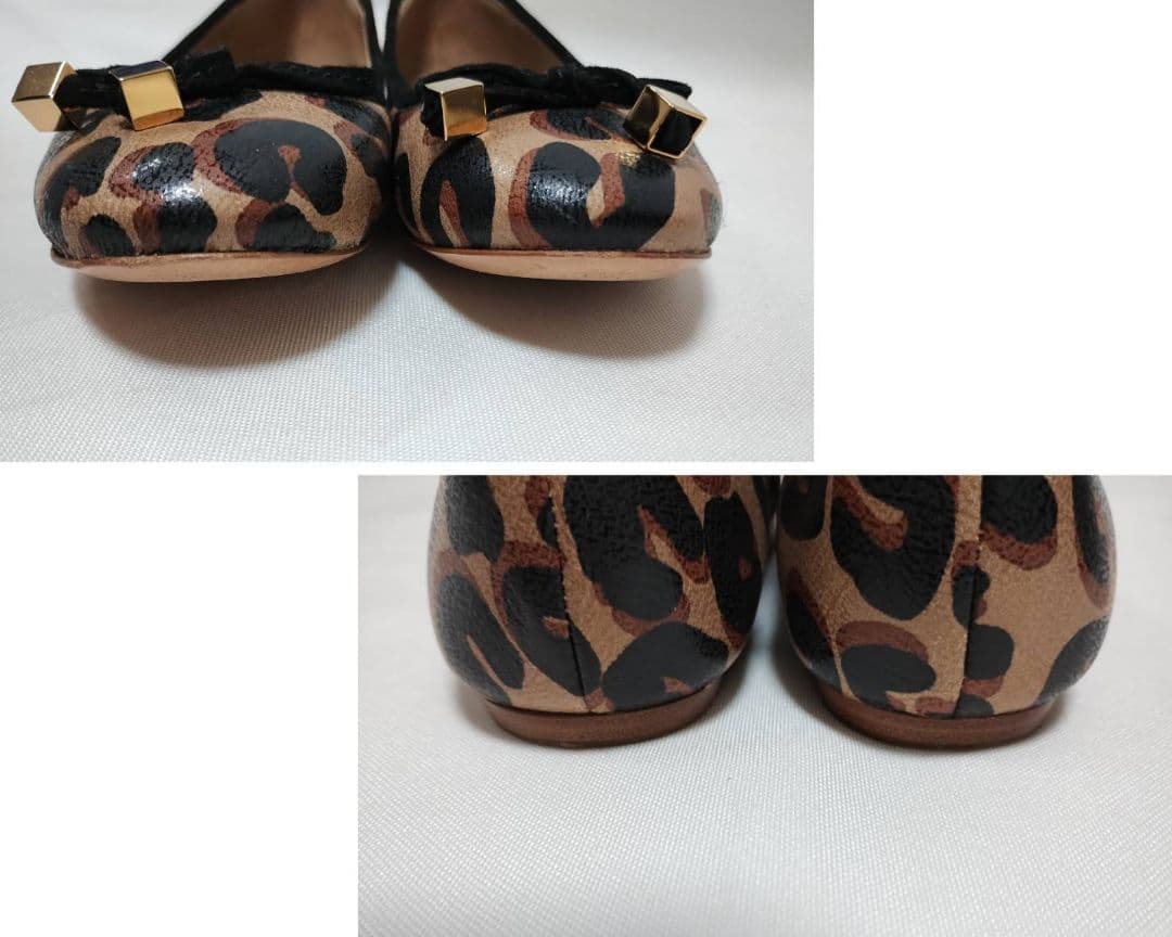 Louis Vuitton レオパード柄 バレエシューズ