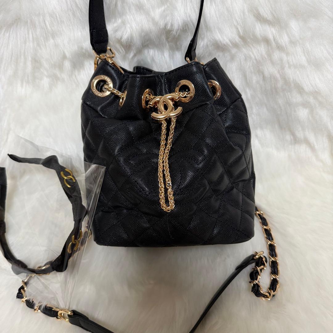CHANEL ノベルティ 非売品 巾着 バケツ型 ショルダーバッグ