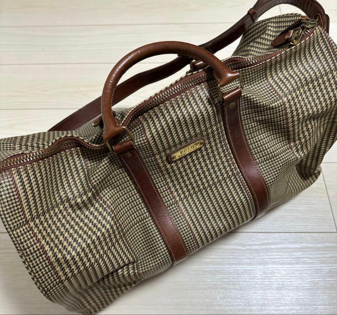 POLO Ralph Lauren レザーボストンバッグ