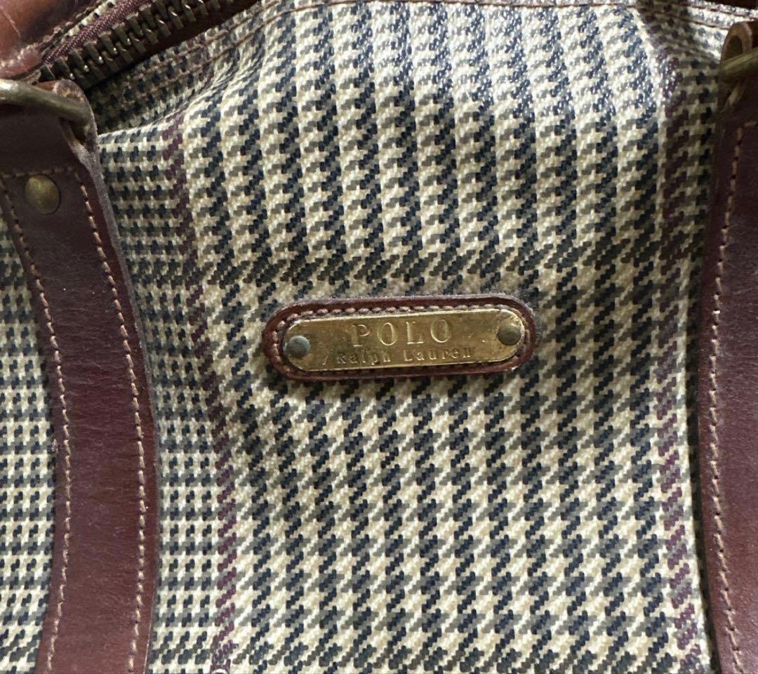 POLO Ralph Lauren レザーボストンバッグ
