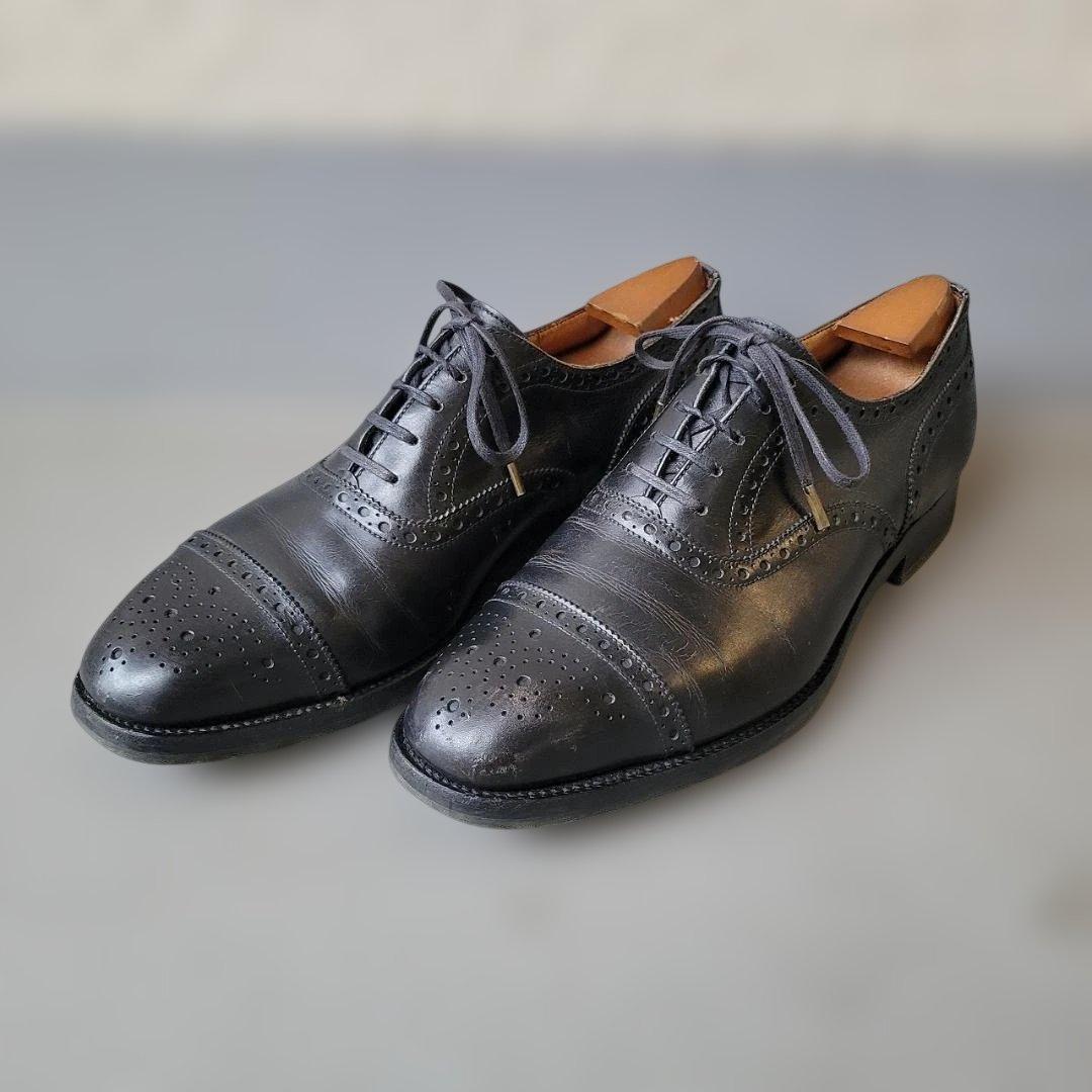 J.M.WESTON セミブローグ メダリオン 310 25cm 5 1/2D