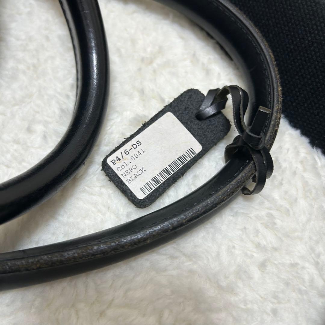 【美品】フェリージ 2way ボストンバッグ P4/6 ブラック 底板付き