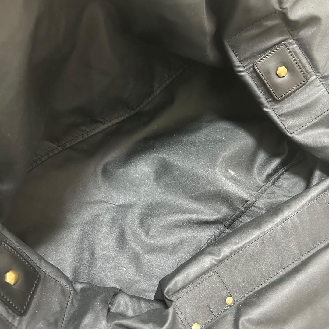 【美品】フェリージ 2way ボストンバッグ P4/6 ブラック 底板付き