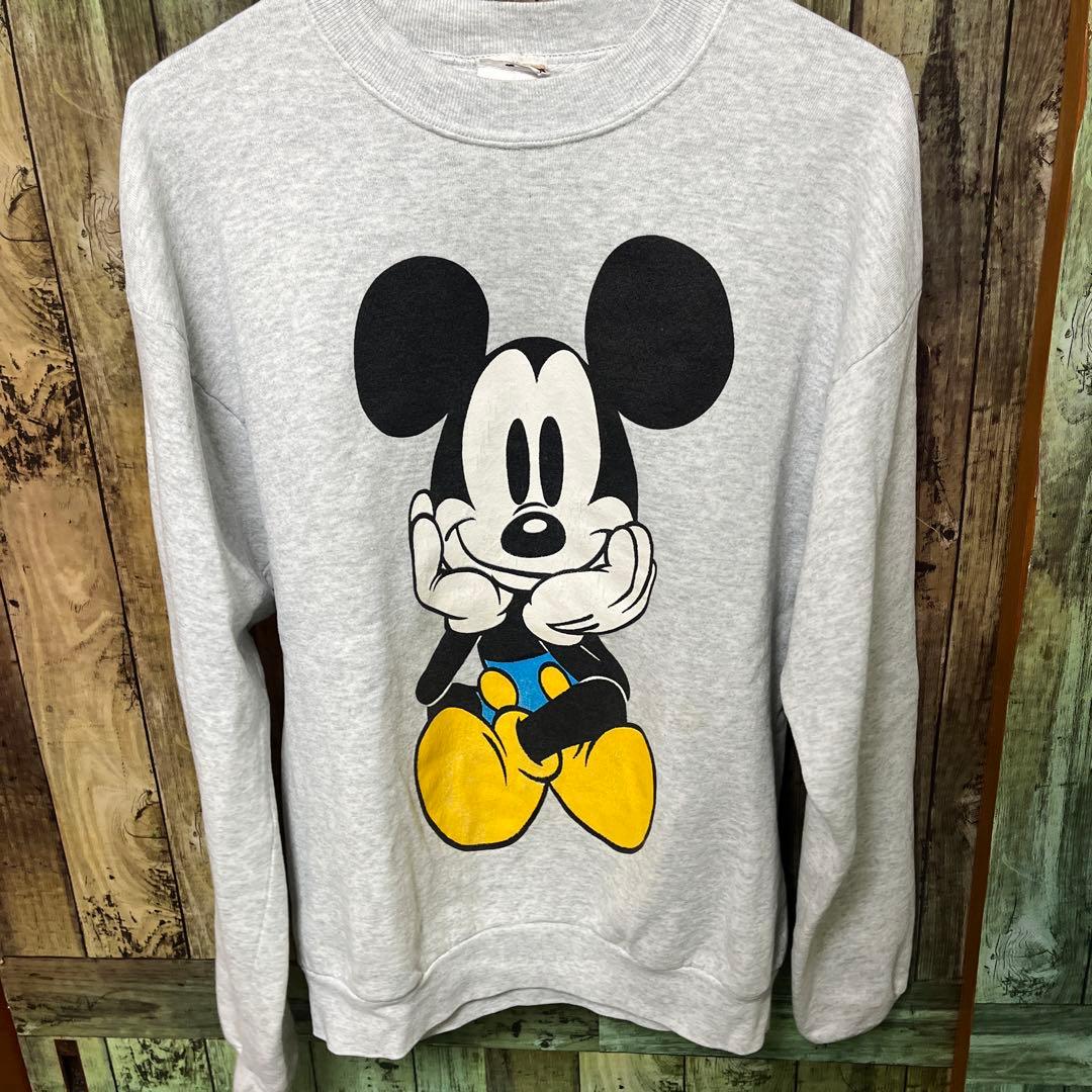 90'sMickey & Co. ミッキーマウス スウェット 着画有り