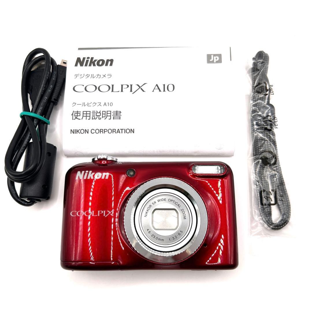 超美品　Nikon COOLPIX A10 レッド　デジタルカメラ
