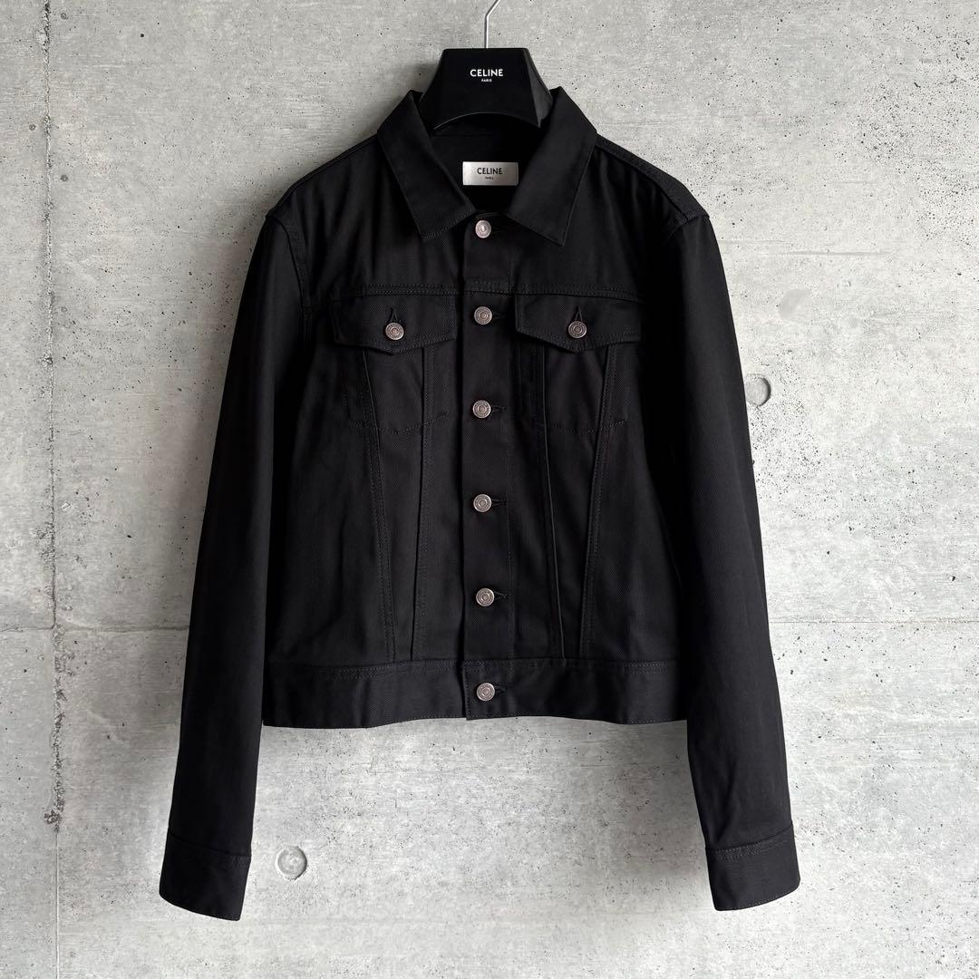 極美品 CELINE デニムトラッカージャケット ブラック S