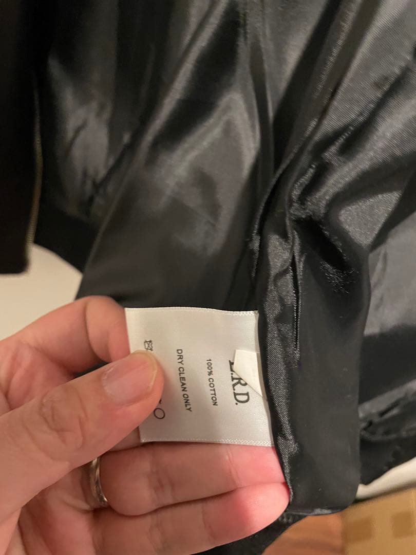 【超目玉】ERD ブラックナイロンボンバージャケット　L