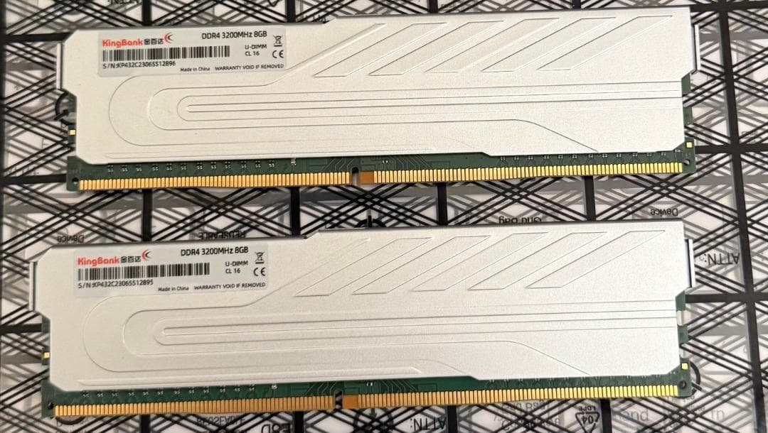 【16GB】DDR4 3200 8GB 2枚セット KingBank メモリ