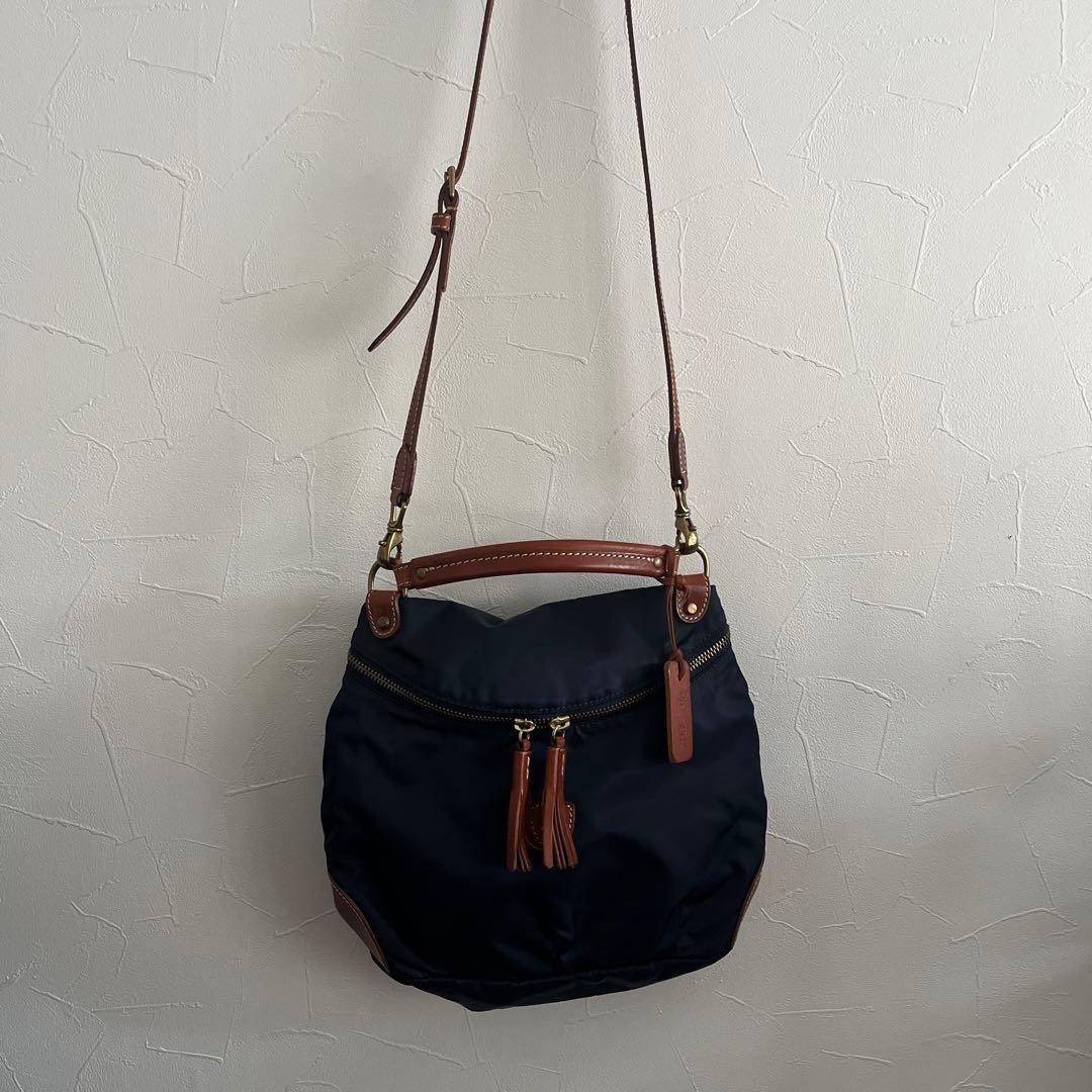 フェリージ　ショルダーバッグ　ハンドバッグ 15/37　15-37　ネイビー