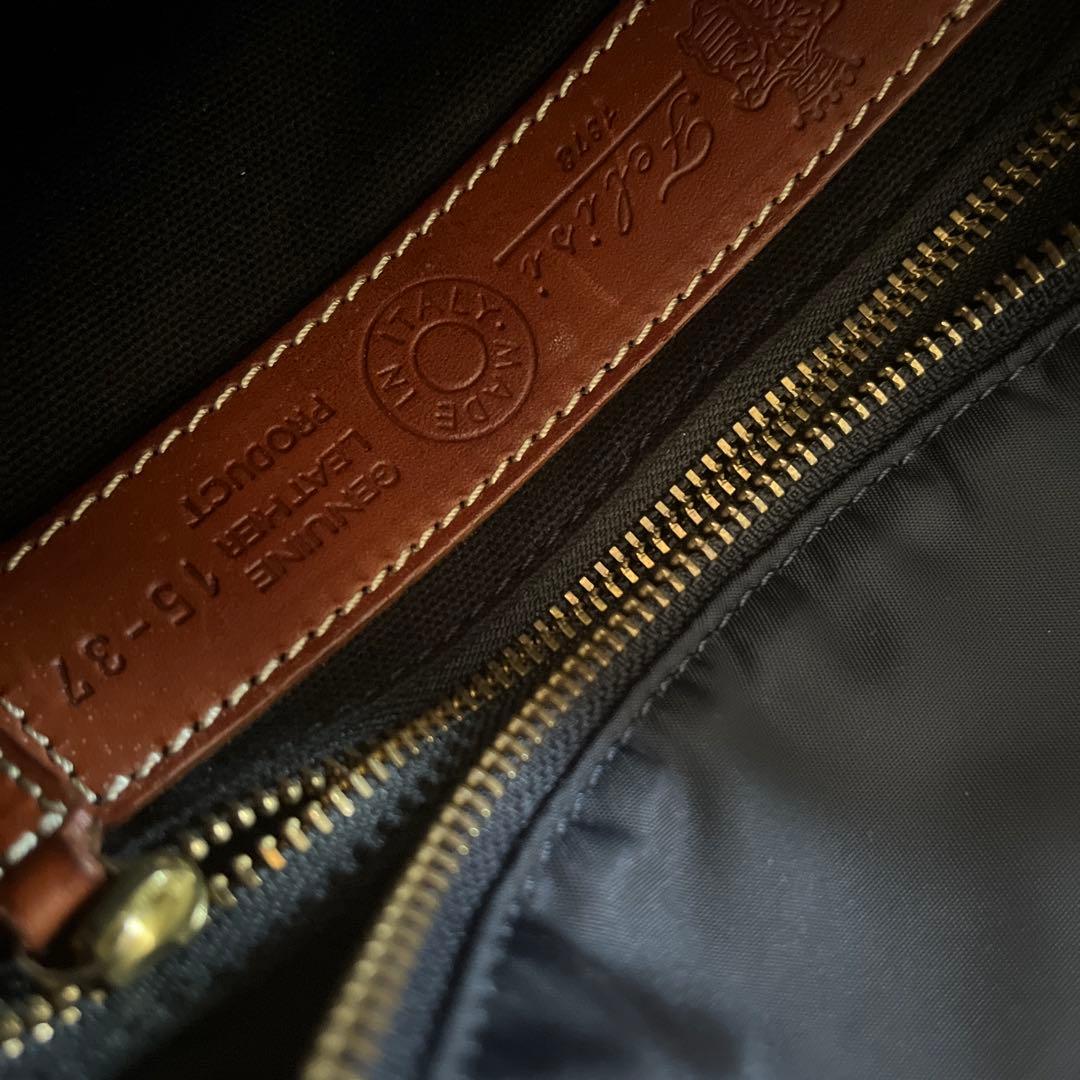 フェリージ　ショルダーバッグ　ハンドバッグ 15/37　15-37　ネイビー