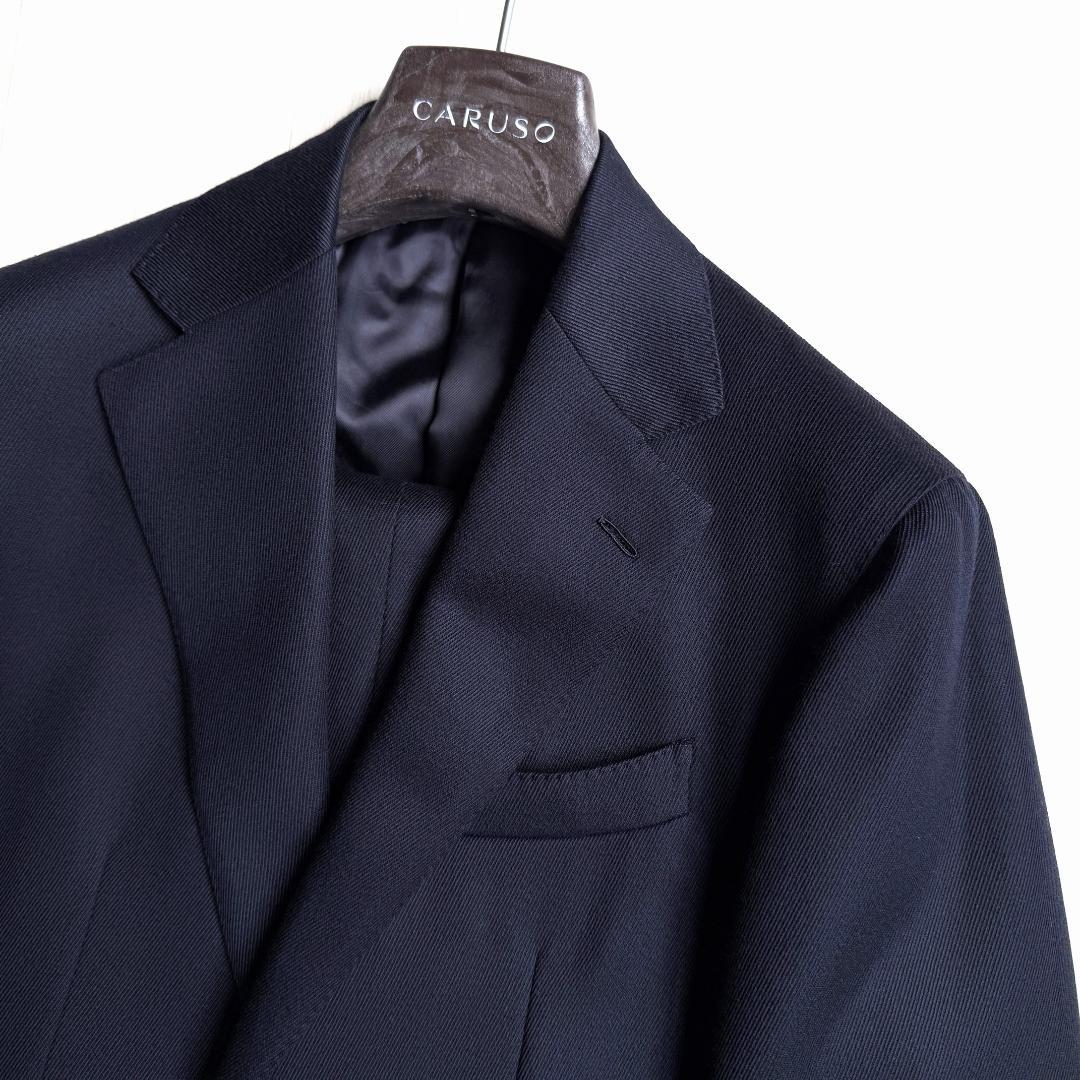 新品 24AW CARUSO AIDA 2B ウール キャバリーツイル スーツ