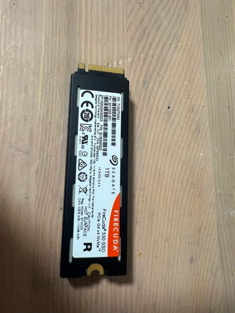 SSD gen4 dramキャッシュ付 ヒートシンク付 PS2