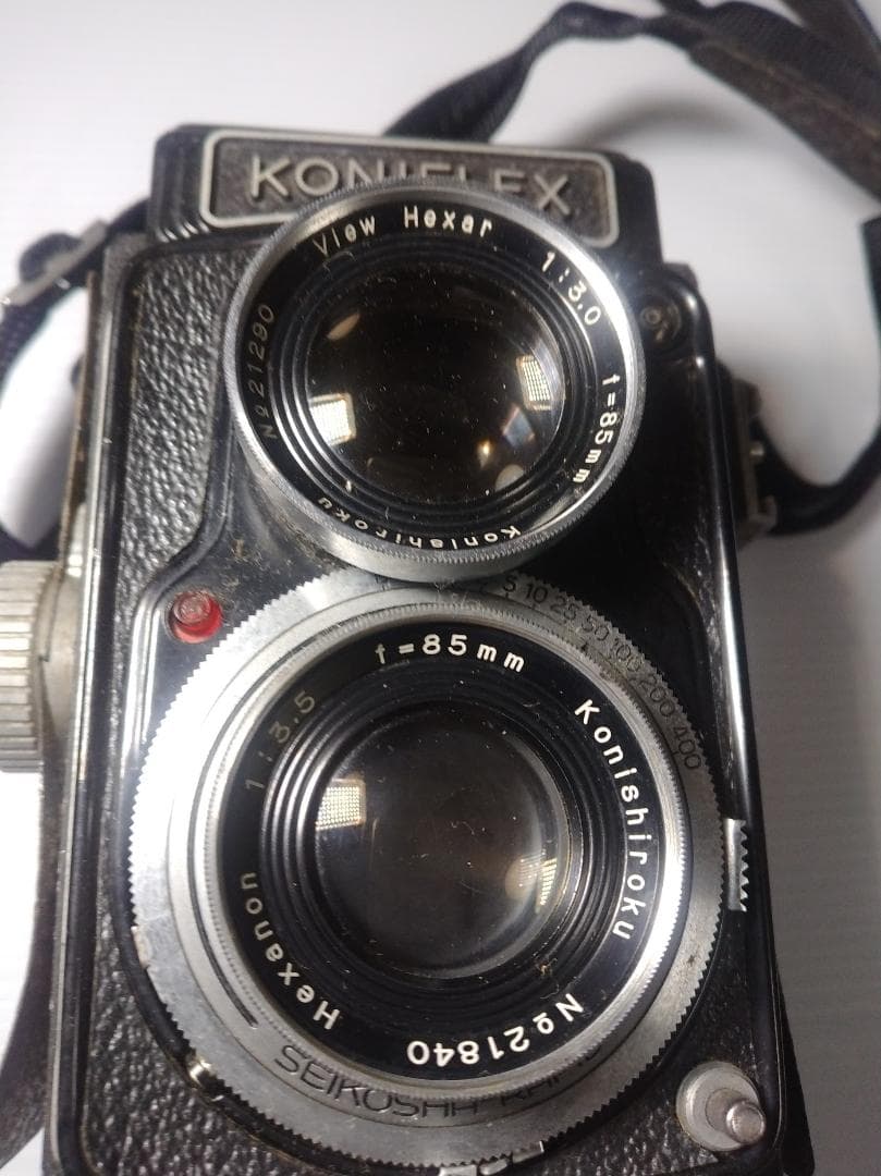 【ジャンク品】 KONIFLEX Hexanon 85mm 二眼カメラ