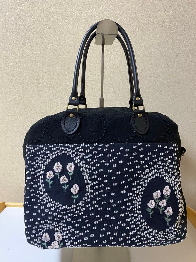 ミナペルホネン　ハンドメイド　ボストンバック