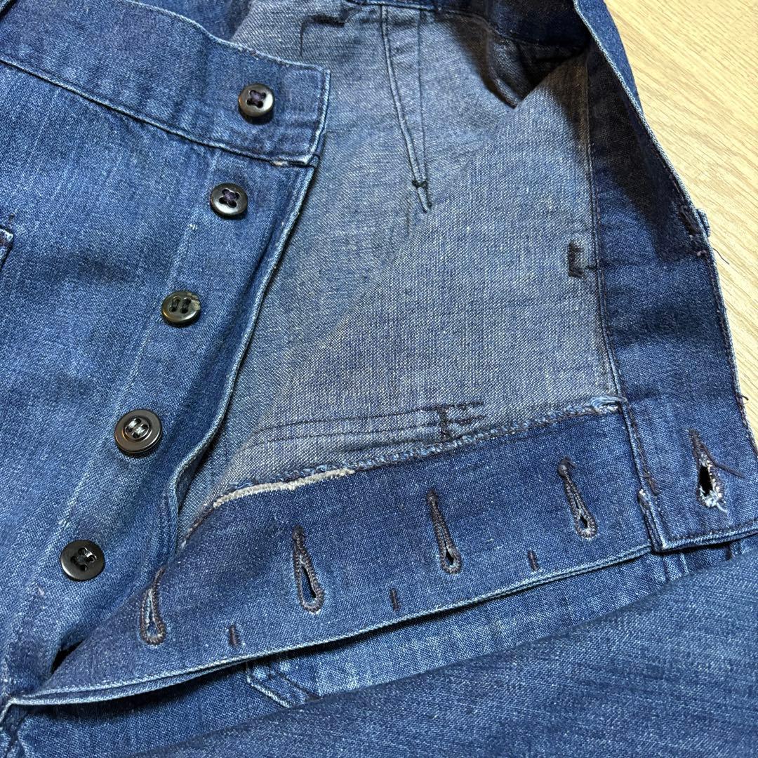 US NAVY 50s デニムセーラーパンツ w32相当 希少 海軍 ジーンズ