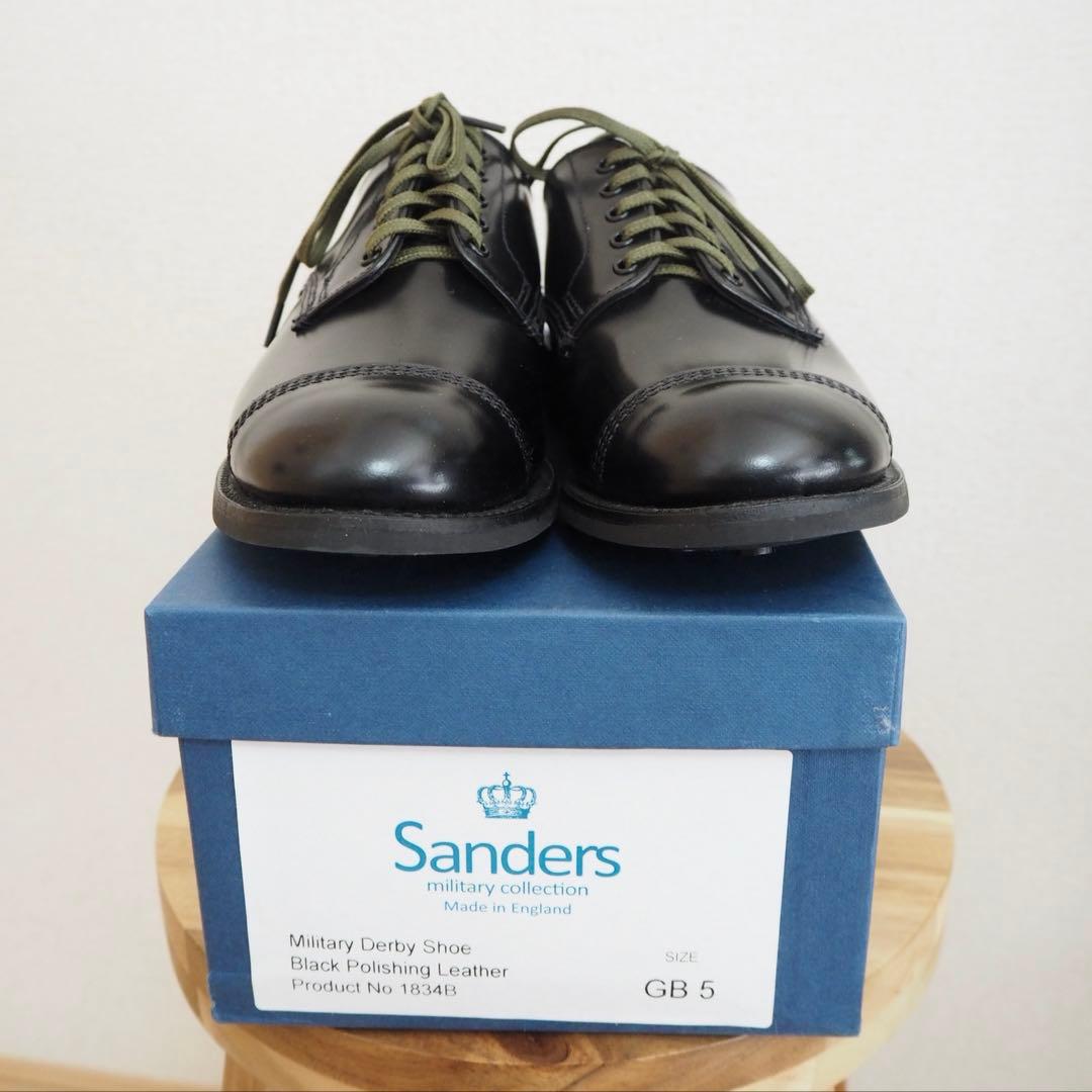 【未使用】sanders MILITARY DERBY SHOE uk5