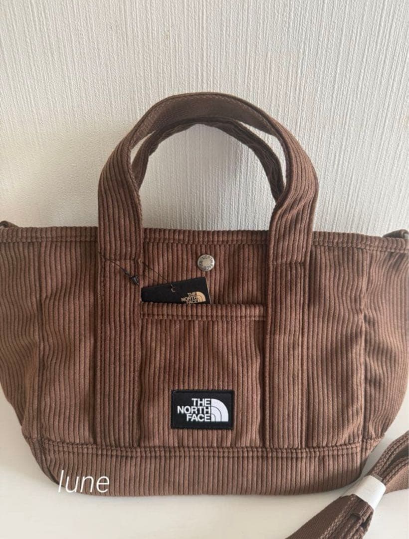 THE NORTH FACE コーデュロイ ショルダーバッグ ブラウン トート