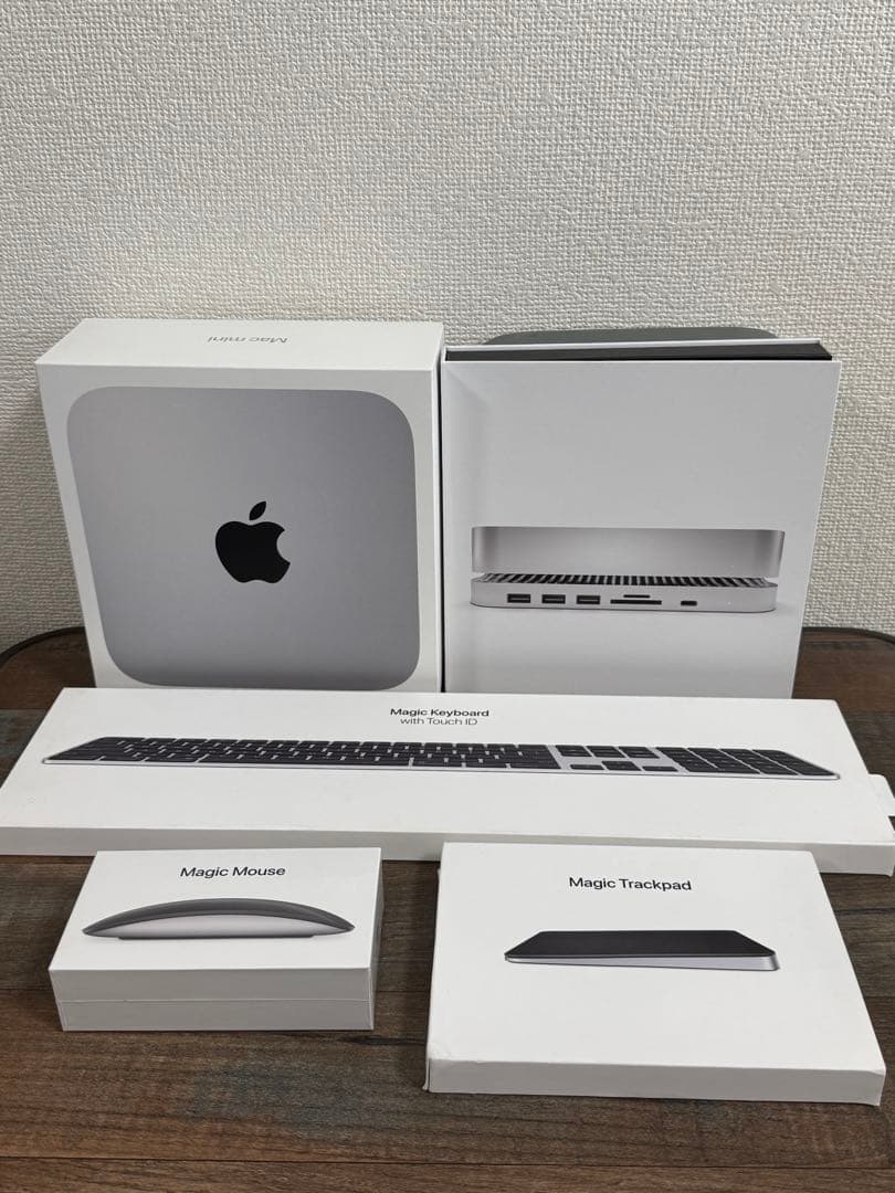 Mac mini M1 本体　純正キーボード　トラックパッド　マウス　フルセット