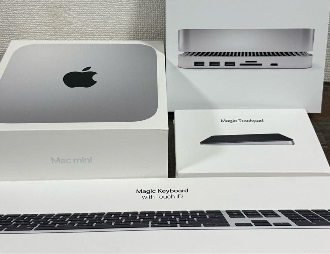Mac mini M1 本体　純正キーボード　トラックパッド　マウス　フルセット