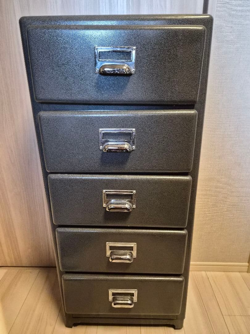 DULTON 5段チェスト グレー 100-135