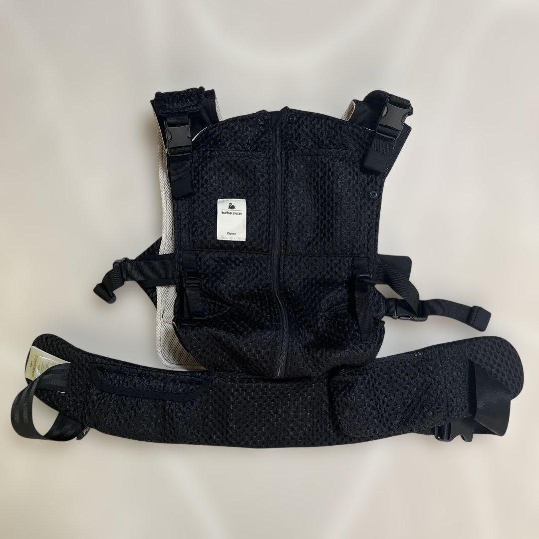 bebe swan 抱っこ紐 黒 メッシュ