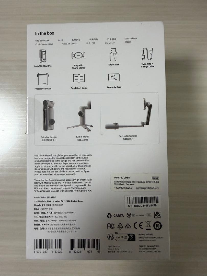 insta360 flow pro ジンバル おまけ付き