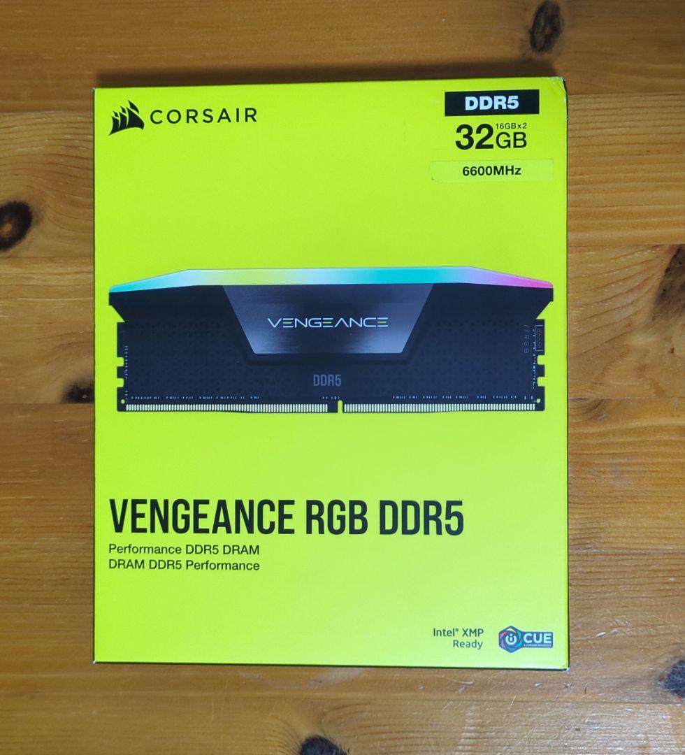 箱潰 CORSAIR DDR5-6600MHz 32GB デスクトップ用メモリ