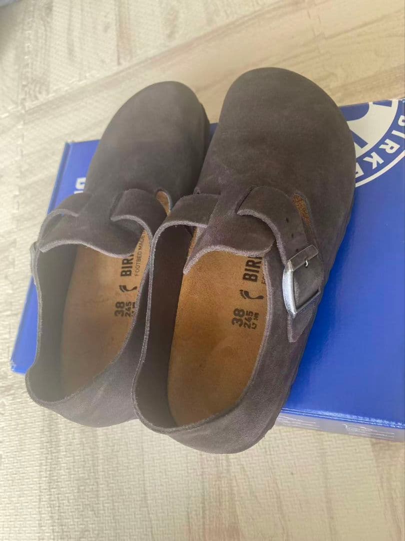 BIRKENSTOCK グレー サボサンダル 38