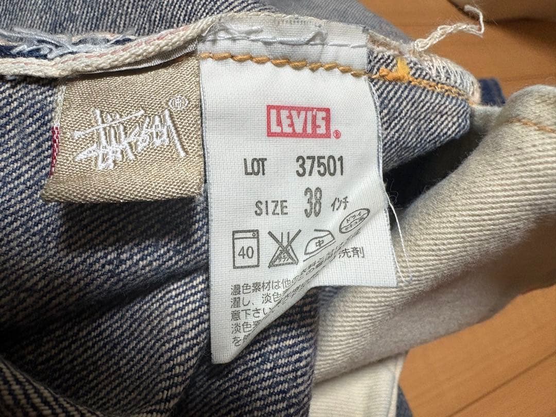 stussy30周年 levi's コラボデニム501xx 38インチ LVC