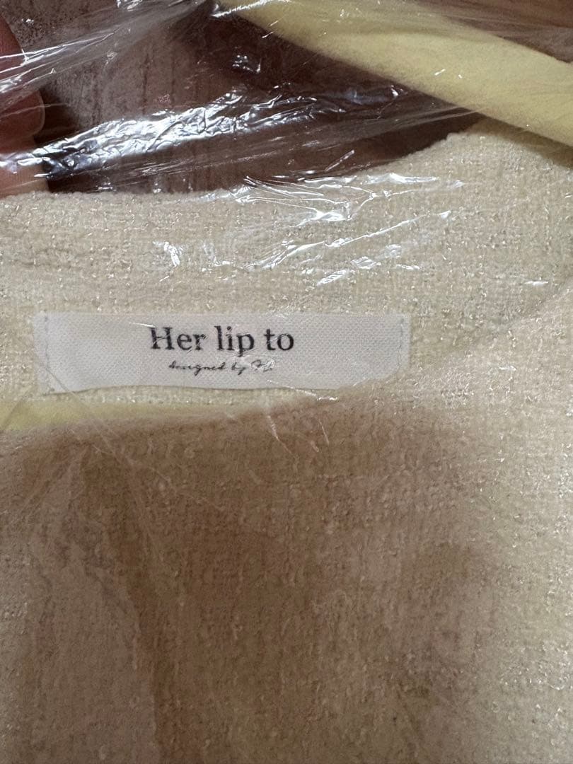 ワンピース Her lip to Mondrian Tweed Mini Dress