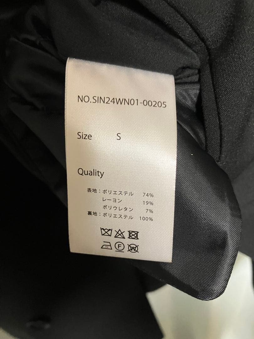 【24aw 完売モデル】テーラードジャケット　ブラック　ダブル ピークドラペル