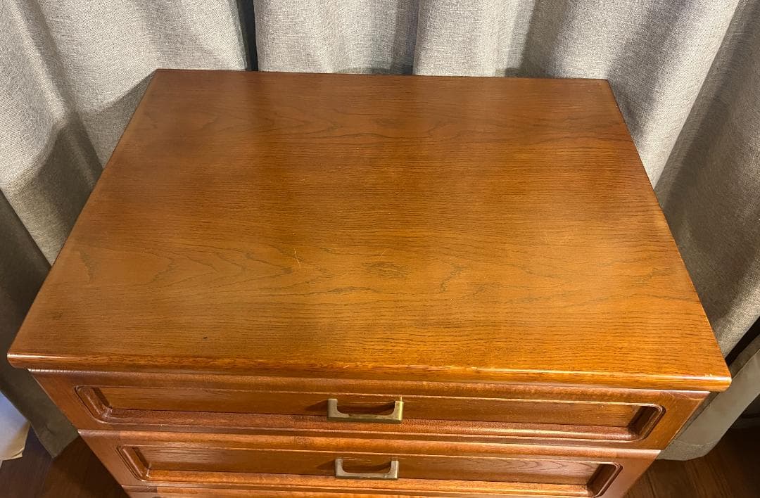 カリモク コロニアル サイドキャビネット 4段収納 チェスト