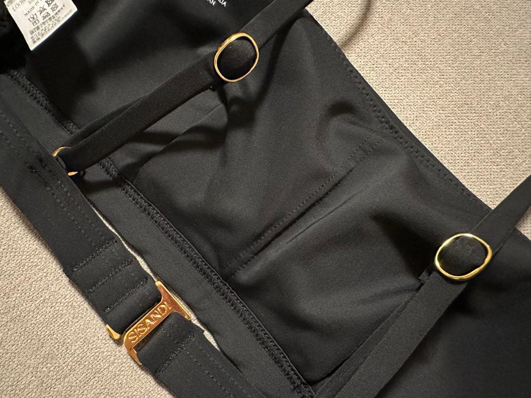 SISANDI｜ブラックsize1｜BANDEAU ビキニトップ　バンドゥ