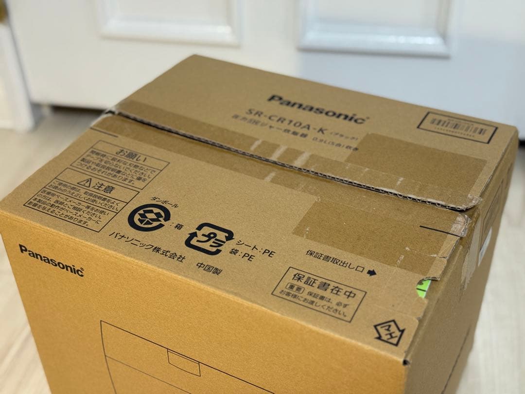 【新品未使用】Panasonic SR-CR10A-K ブラック炊飯器