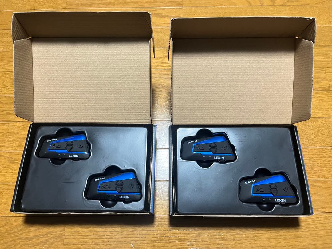 【ジャンク】LX-B4FM MOTOCOM 2個　インカム　バイク　ツーリング