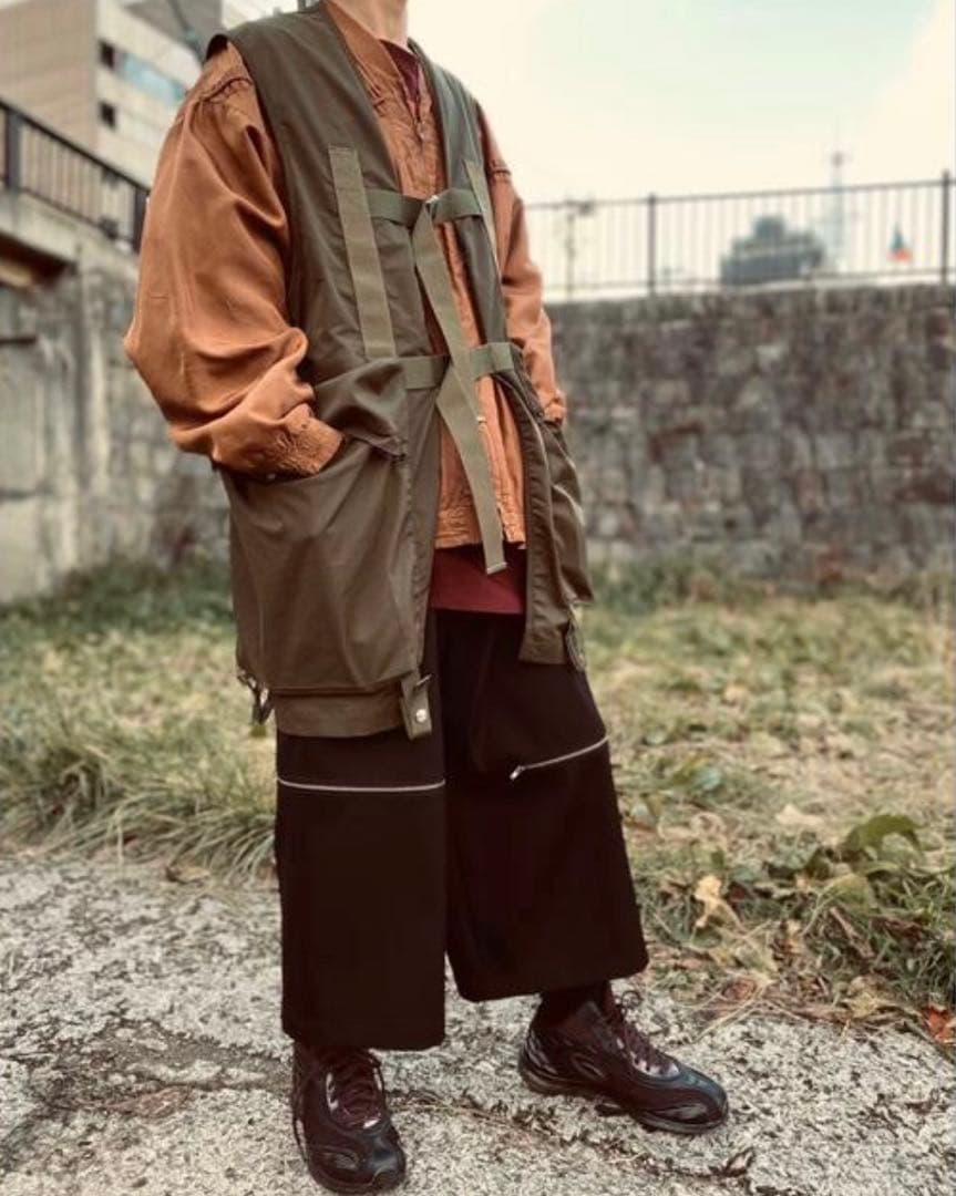 ALMOSTBLACK MILITARY BIG VEST オールモストブラック