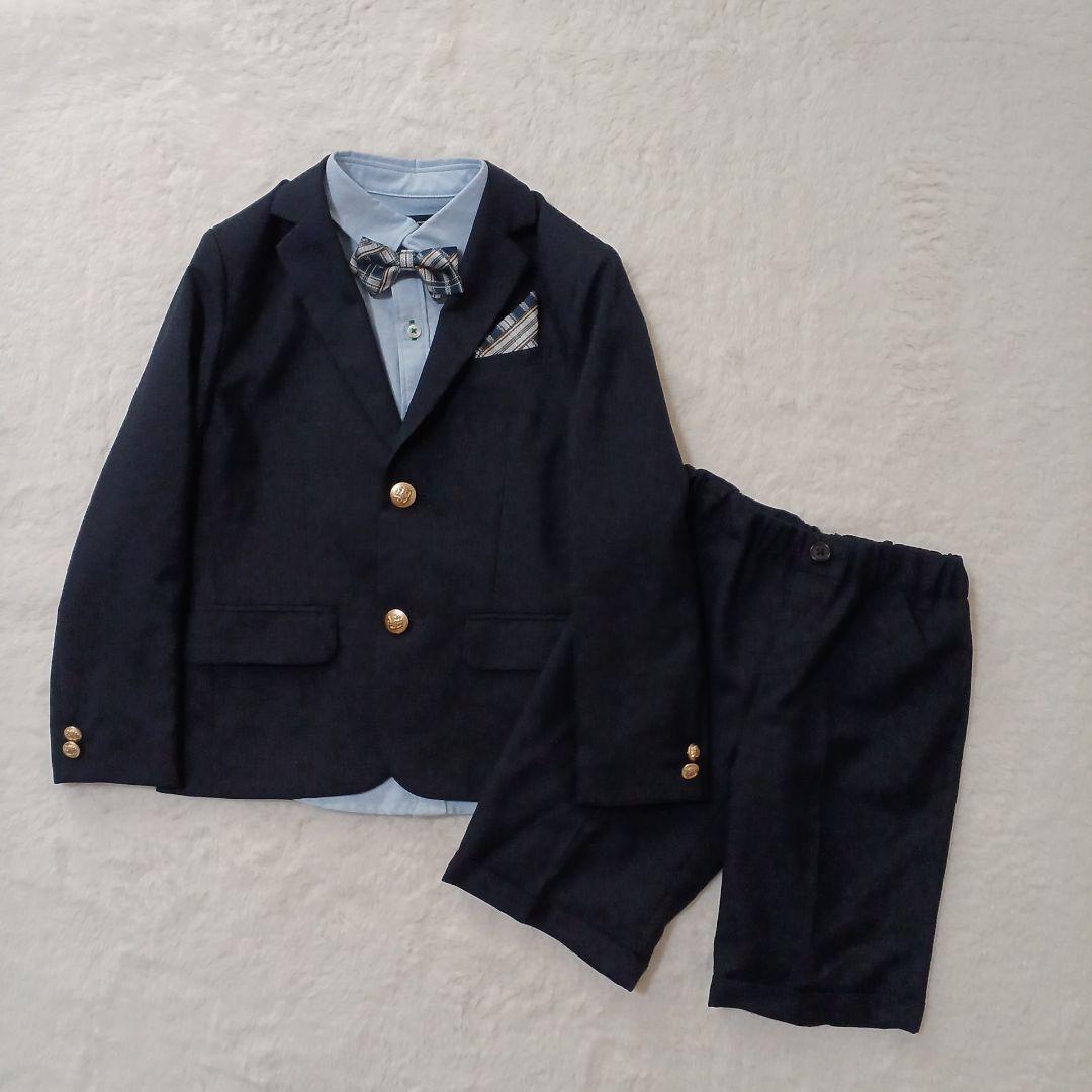 美品✨グリーンレーベルリラクシング　フォーマルスーツセット　金ボタン　ネイビー