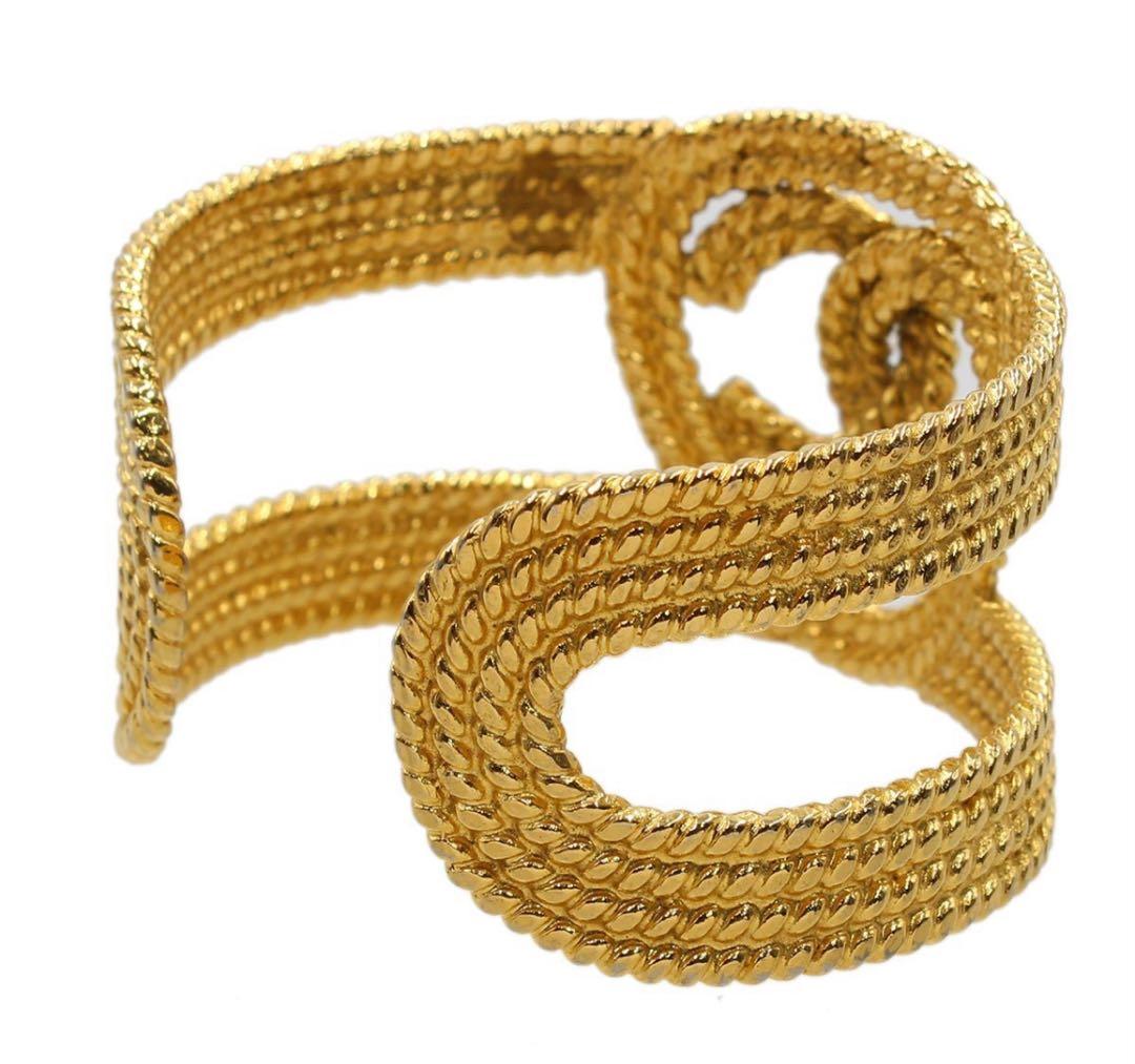 K2454 美品 シャネル ココマーク バングル ブレスレット