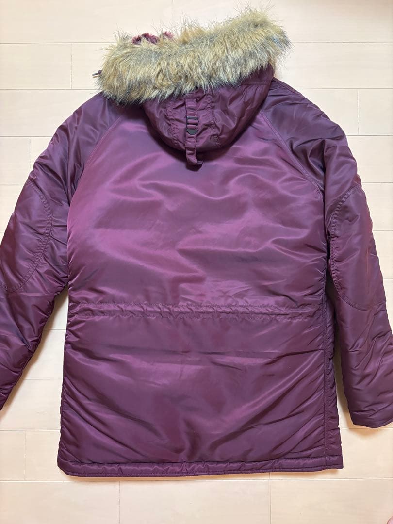 ALPHA アルファ　N-3B スリムフィット　ミリタリー　希少カラー　マルーン