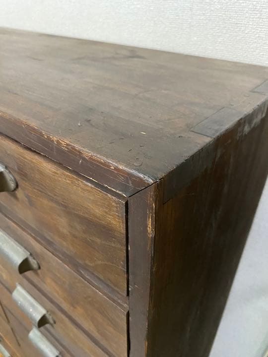 古道具　15杯チェスト　昭和初期レトロ