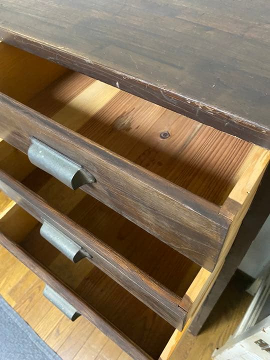 古道具　15杯チェスト　昭和初期レトロ