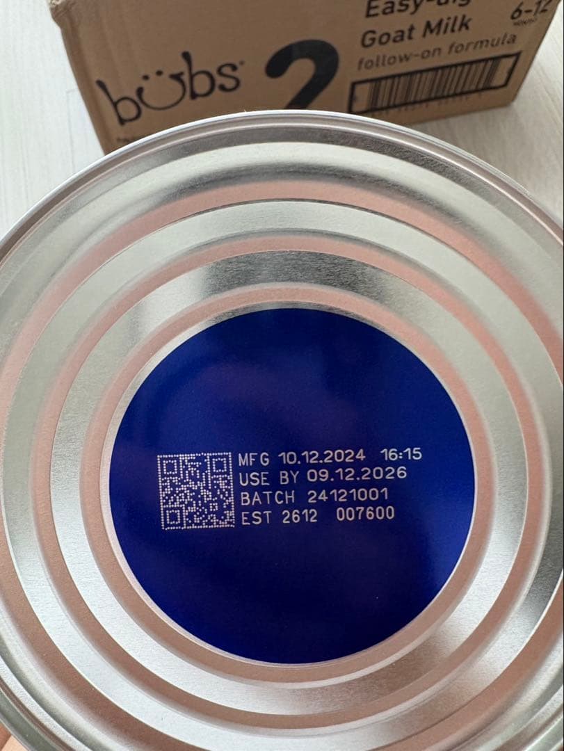 【全6缶】Bubs(バブズ) オーガニック粉ミルク STEP2