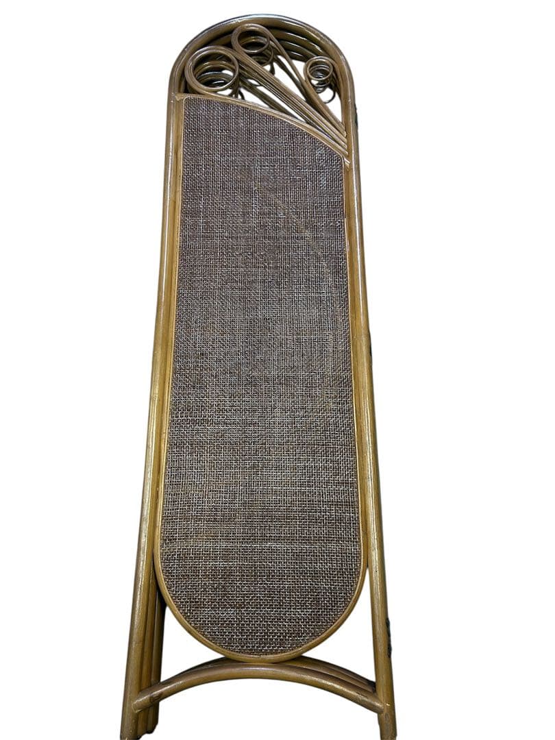 籐 ラタン 4連パーテーション 間仕切り 衝立 エスニック 昭和レトロ