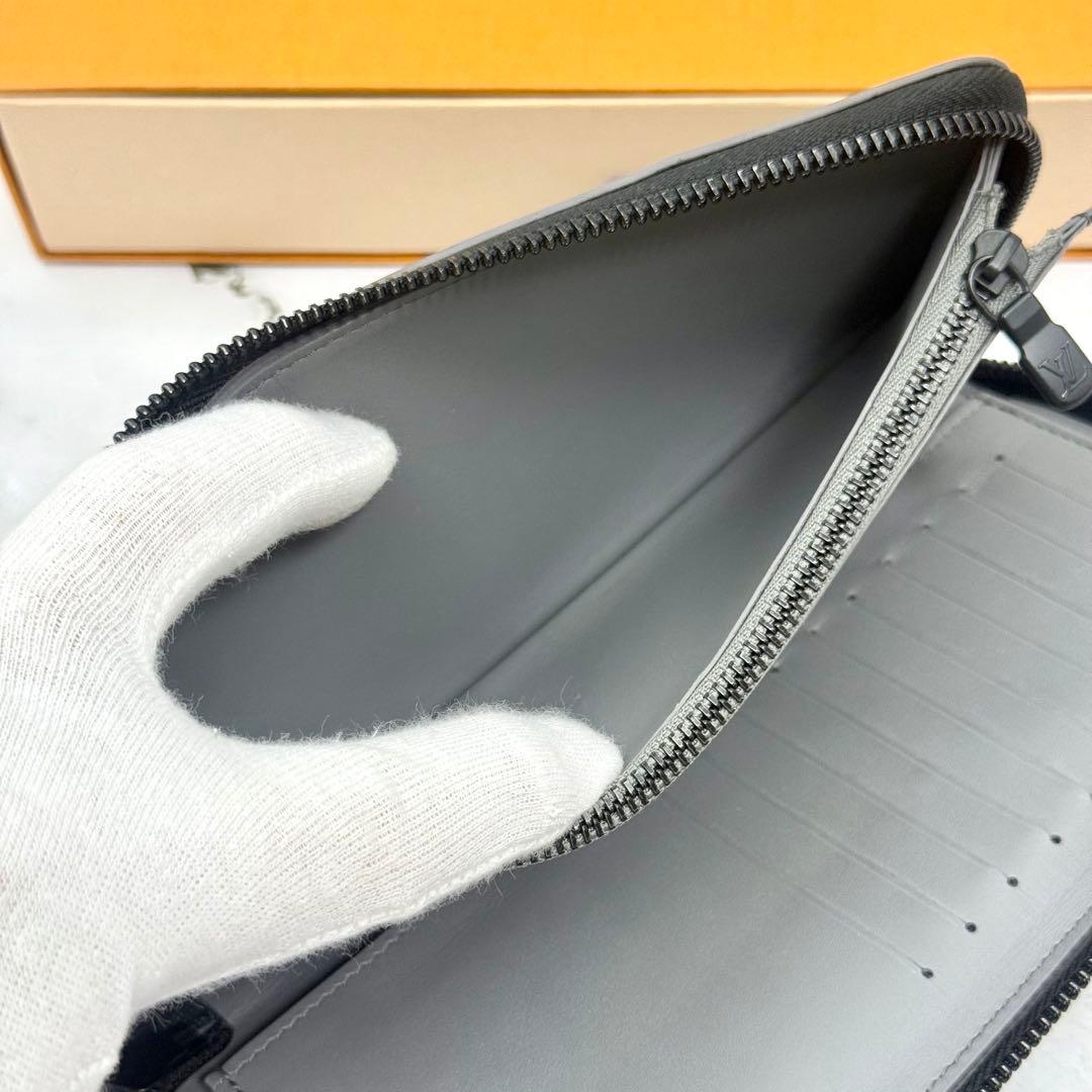 【極美品】ルイヴィトン ジッピーウォレット ヴェルディカル モノグラム シャドウ